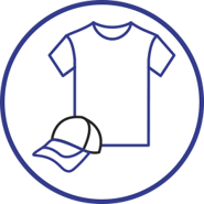 shirt and cap icon